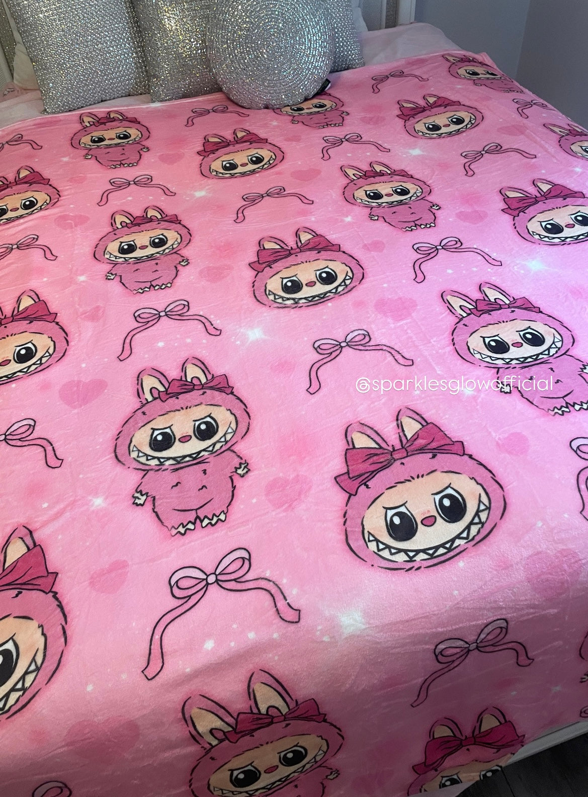 Labu Pink Full Blanket Full Size 60*80 Double Sided Print
