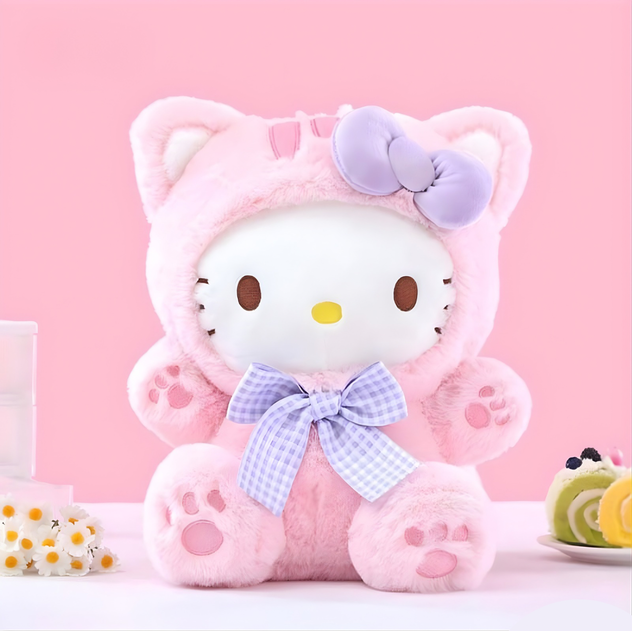 Strawberry Milk Kitty Plush