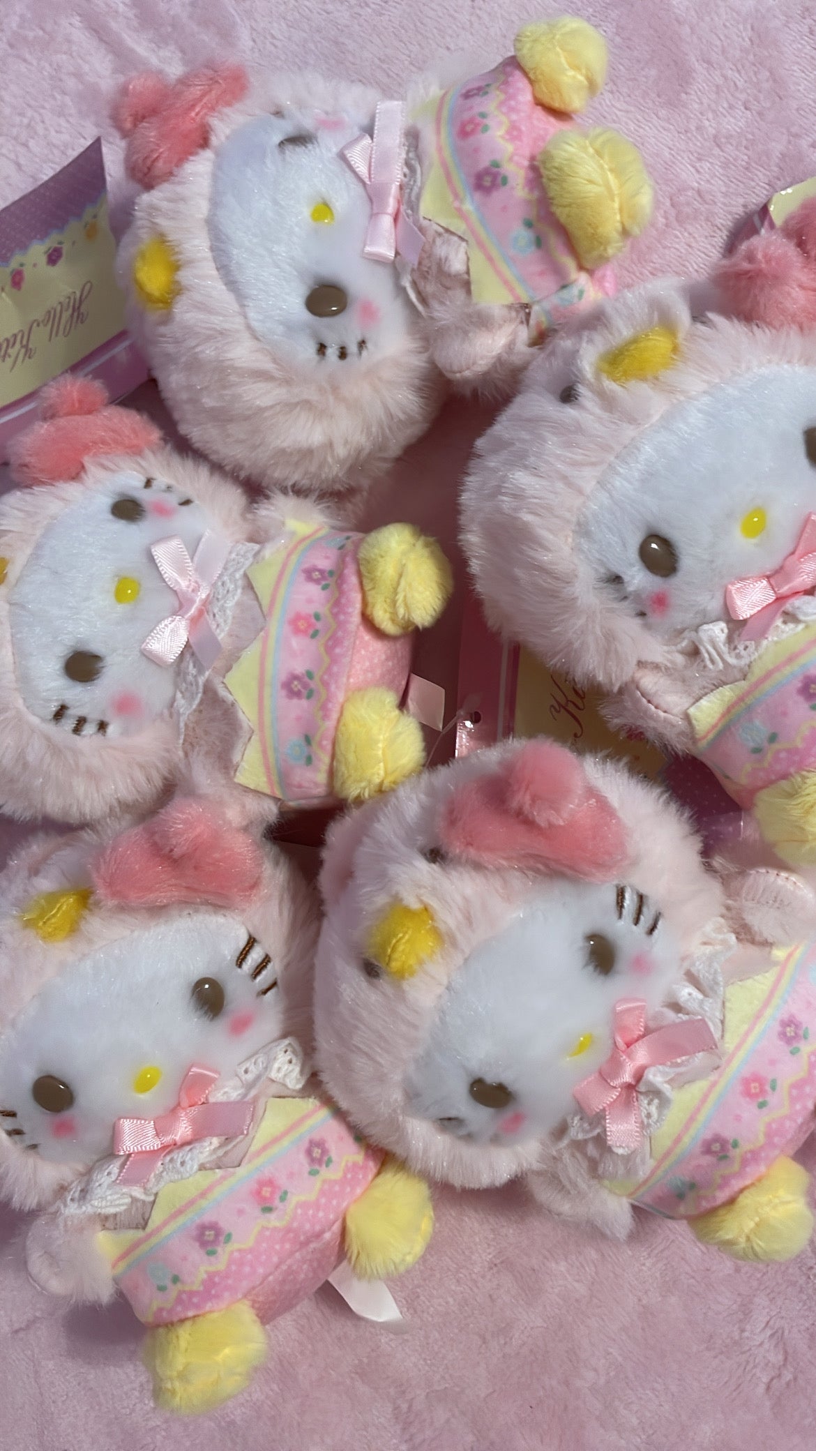 Hello Kitty Easter Chick Plush Keychain