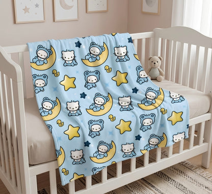 Dear Daniel Plush Baby Blanket | Double Sided