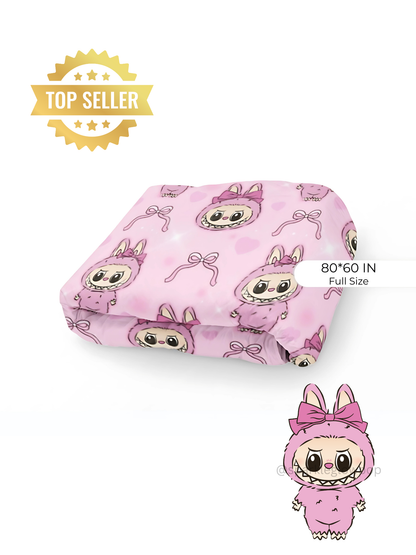 Labu Pink Full Blanket Full Size 60*80 Double Sided Print