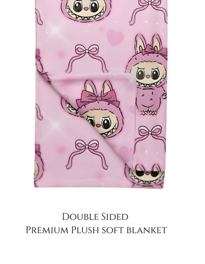 Labu Pink Full Blanket Full Size 60*80 Double Sided Print