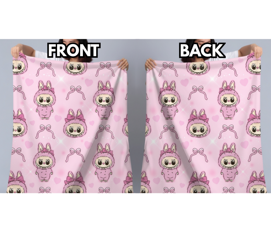 Labu Pink Full Blanket Full Size 60*80 Double Sided Print