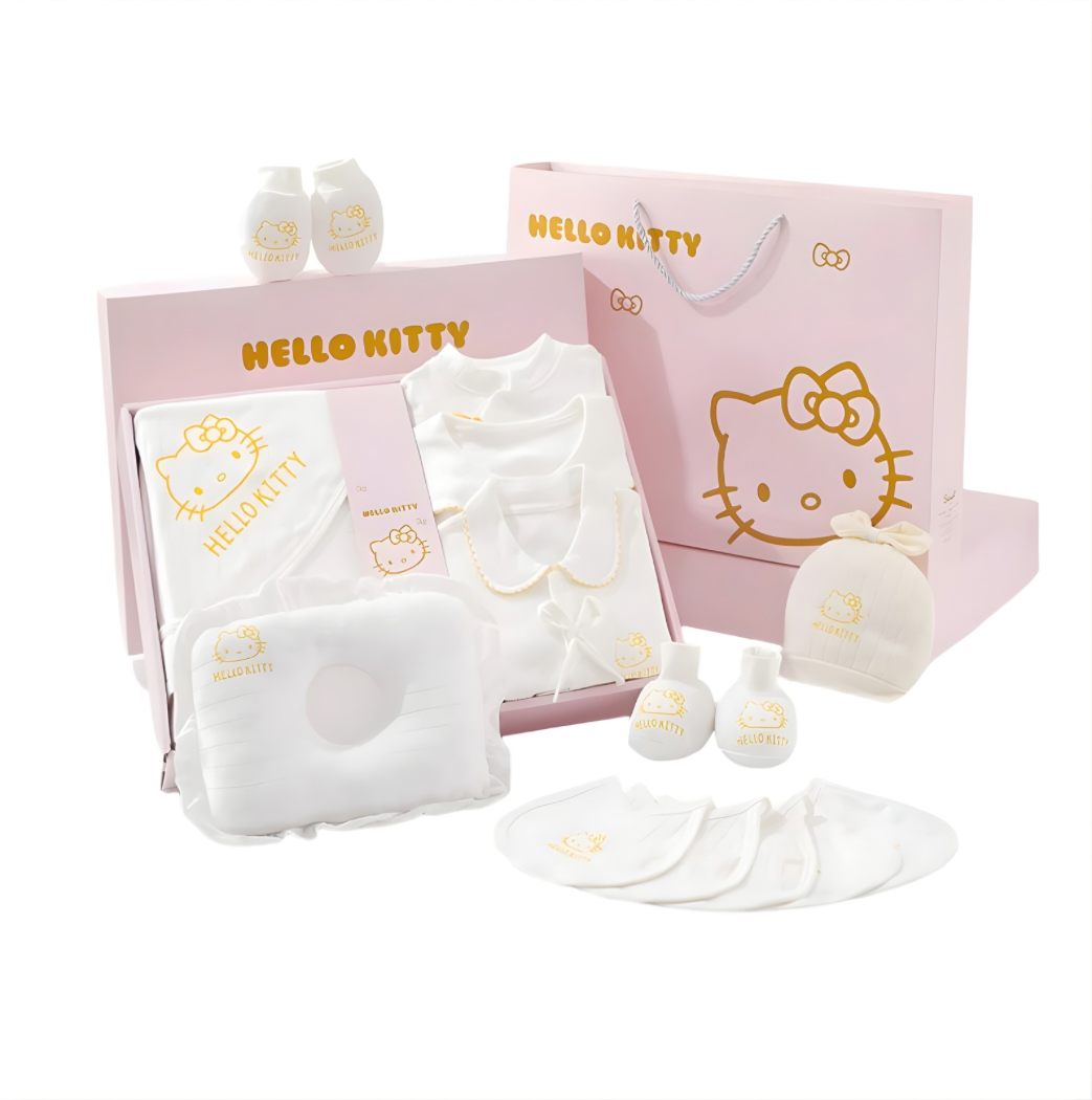 Baby Kitty White & Gold Gift Set 22 Pcs | Pre-Order