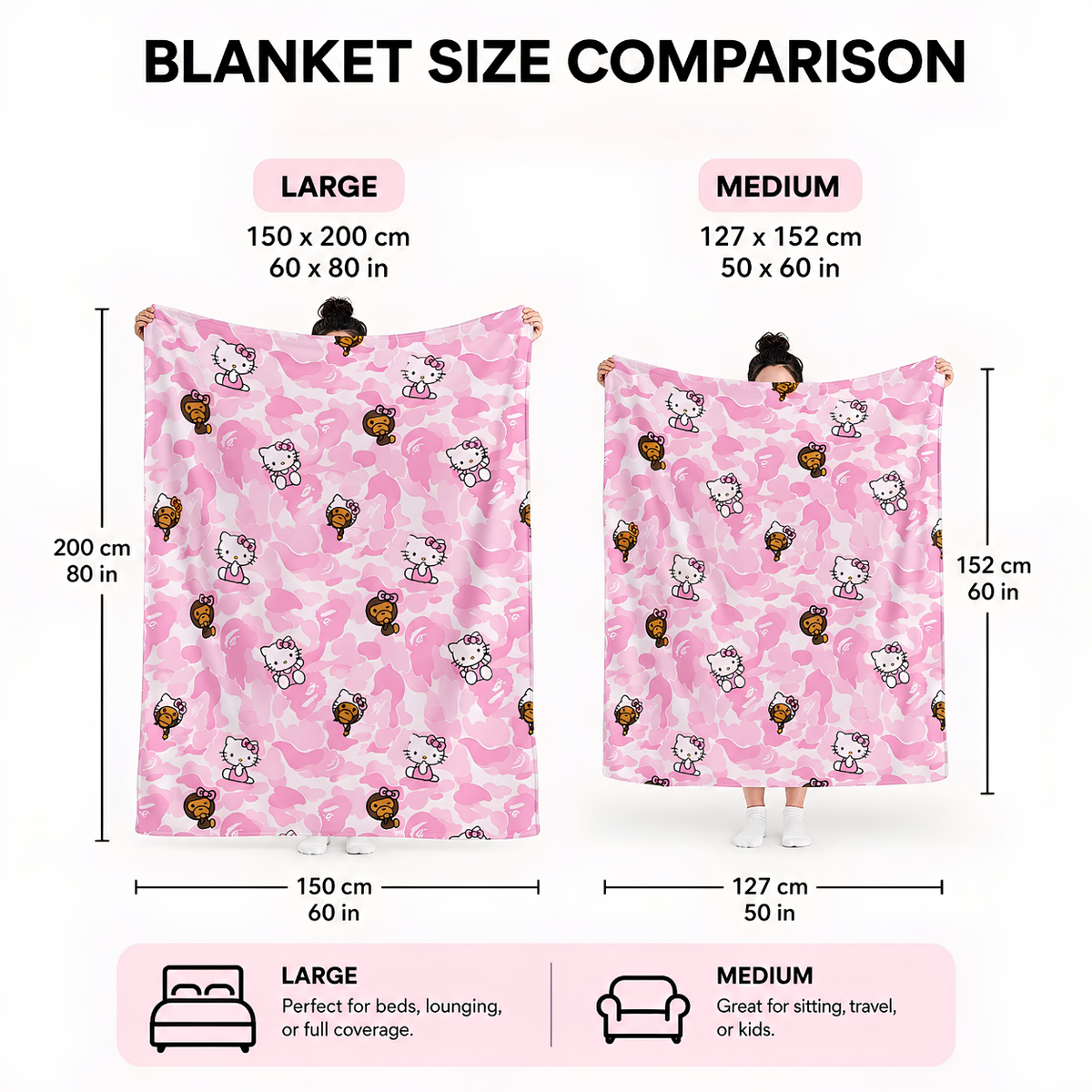Bamo Kitty Plush Blanket