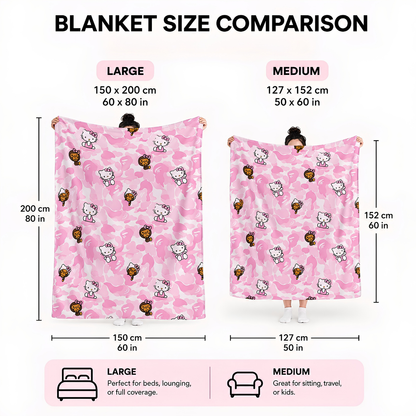 Bamo Kitty Plush Blanket