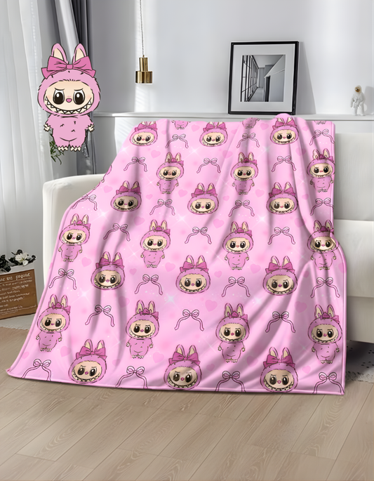 Labu Pink Full Blanket Full Size 60*80 Double Sided Print